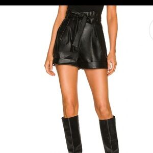 Faux leather shorts new with tags